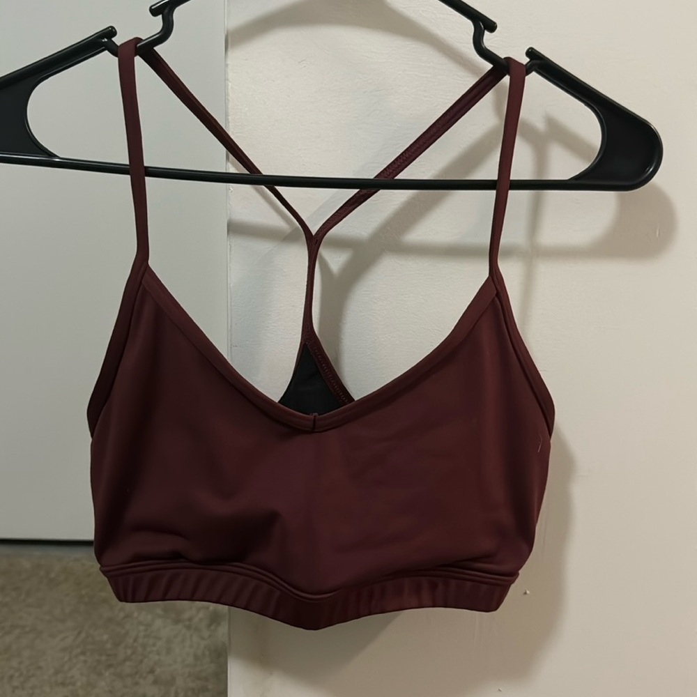 TYR sports bra size large. Color magenta